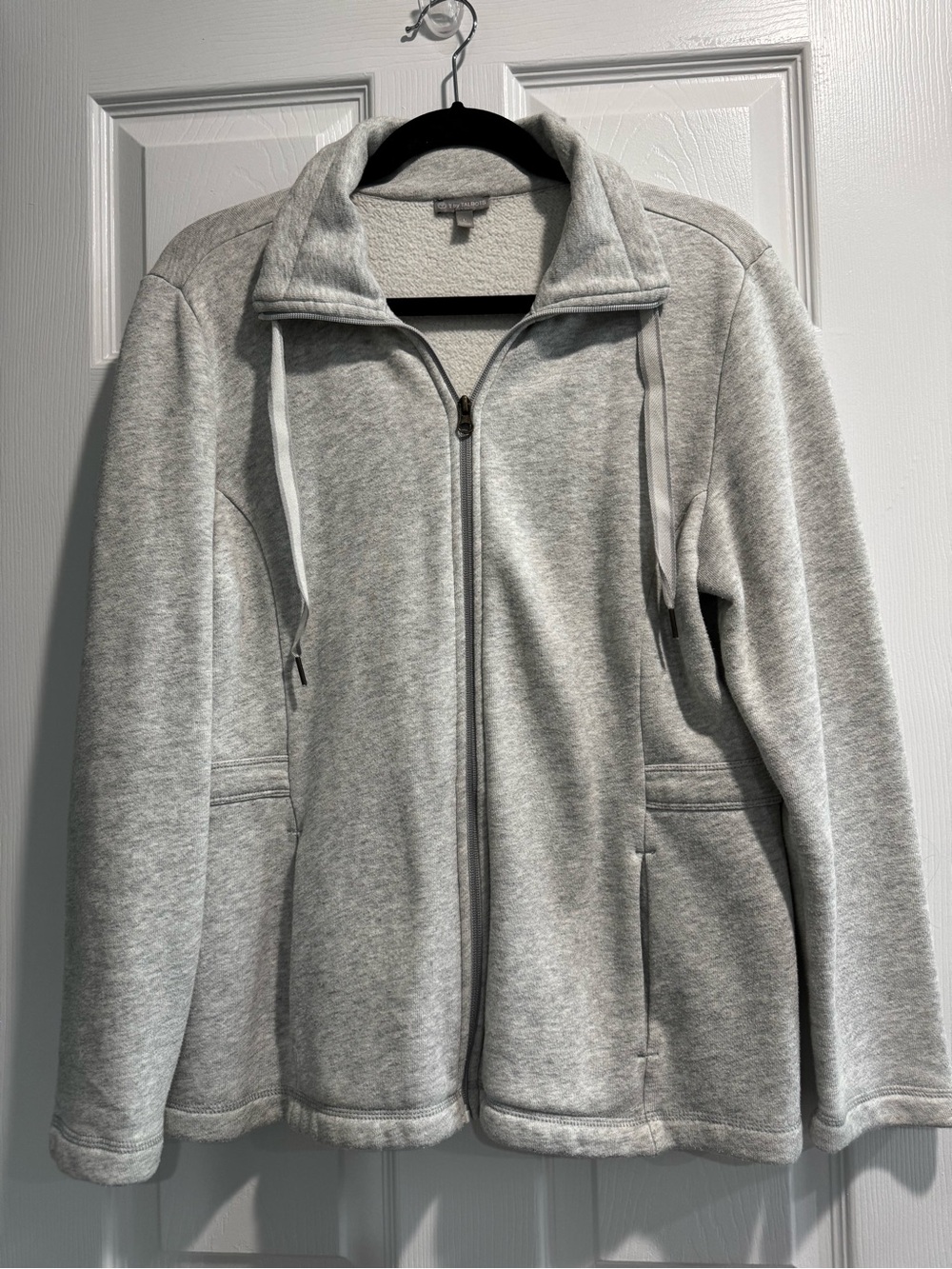 Talbots Light Gray Full-Zip Women's Jacket